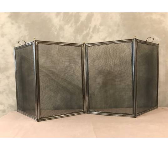 Pare fire of a vintage iron fireplace 19 th