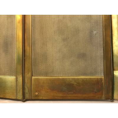 Pare fireplace antique gilded brass brass 19 th