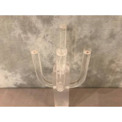 Bougeoir, candélabre en plexiglass vers 1970