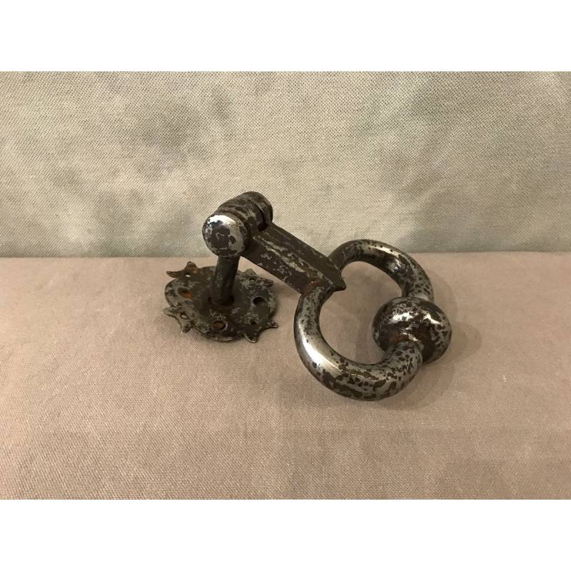 Heurtoir de porte en fer forgé d'époque 18 ème