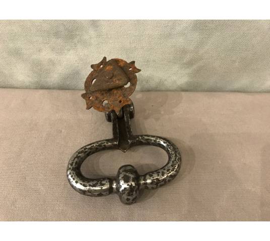 Heurtoir de porte en fer forgé d'époque 18 ème
