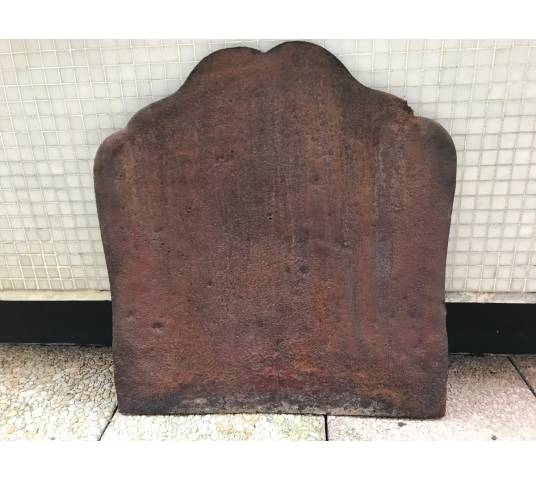 Plaque de cheminée ancienne en fonte d'époque 19 ème