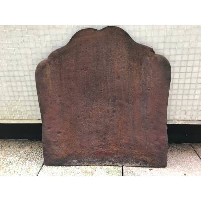Plaque de cheminée ancienne en fonte d'époque 19 ème
