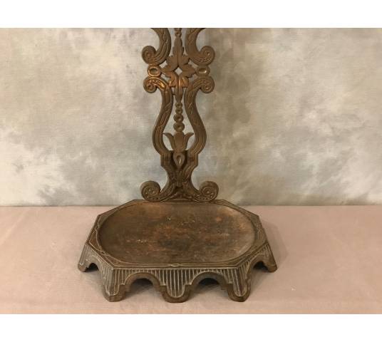 Old cast iron fireplace servant from the 19th century