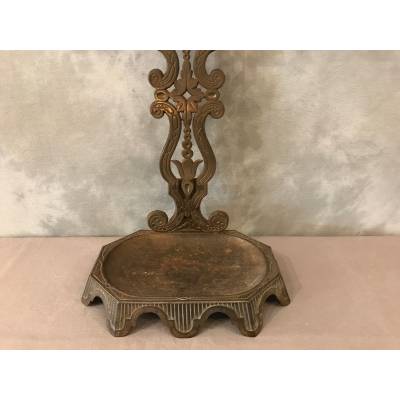 Old cast iron fireplace servant from the 19th century