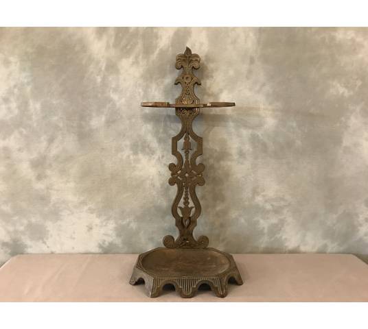 Old cast iron fireplace servant from the 19th century