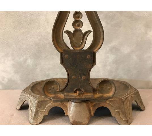 Old cast iron fireplace servant from the 19th century