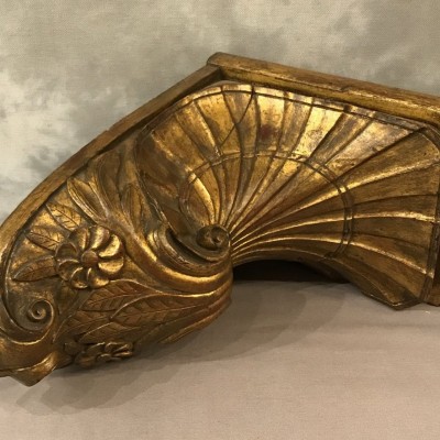 Wall console in gilded wood of the day 19 th Napoleon III