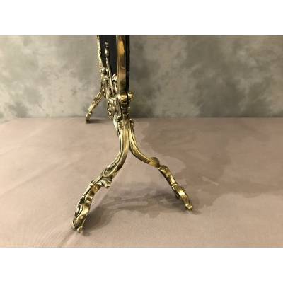 Fireplace firewall bronze fire screen from the 19th century