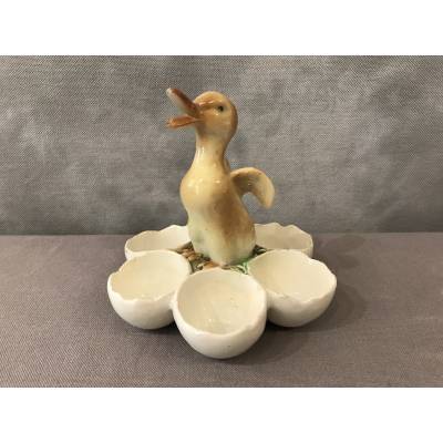 Earthenware duck egg holder circa 1900