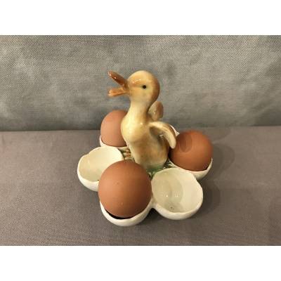 Earthenware duck egg holder circa 1900
