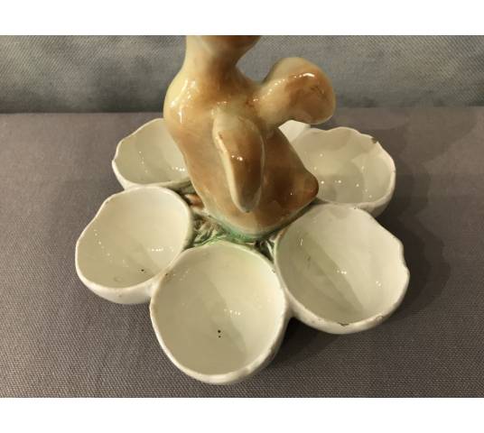 Earthenware duck egg holder circa 1900