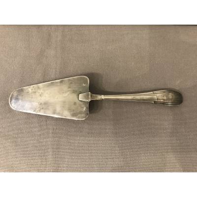 Silver metal cake shovel circa 1930