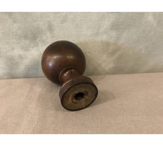 Solid wood staircase ball from the 19th century