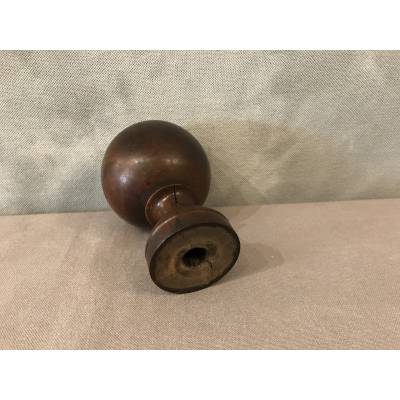 Solid wood staircase ball from the 19th century