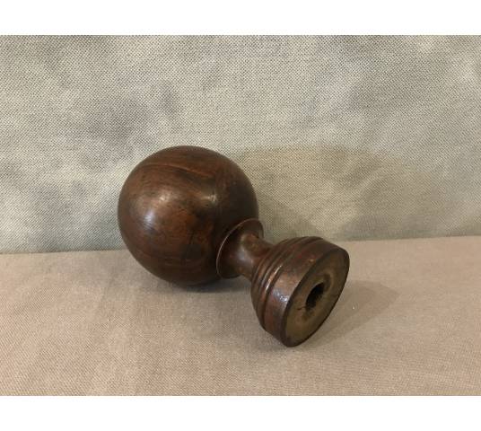Solid wood staircase ball from the 19th century