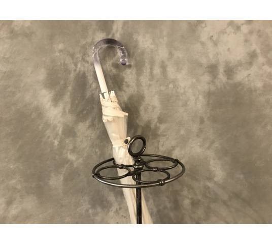 Porte parapluies ancien rond en fonte d'époque fin 19 ème