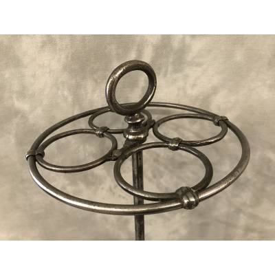 Porte parapluies ancien rond en fonte d'époque fin 19 ème