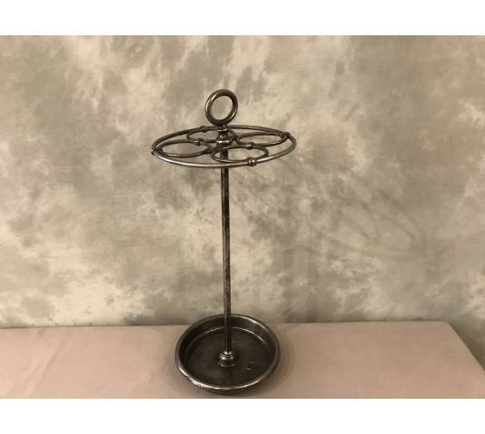 Porte parapluies ancien rond en fonte d'époque fin 19 ème