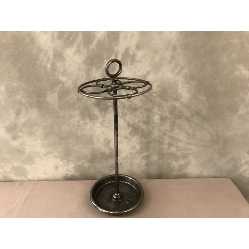 Porte parapluies ancien rond en fonte d'époque fin 19 ème