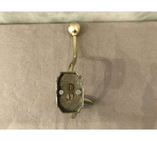 Brass coat hook from the 19th century Louis Philippe