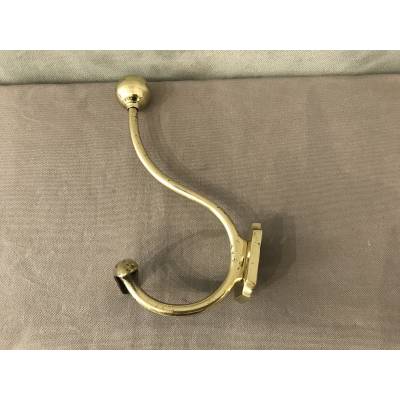 Brass coat hook from the 19th century Louis Philippe