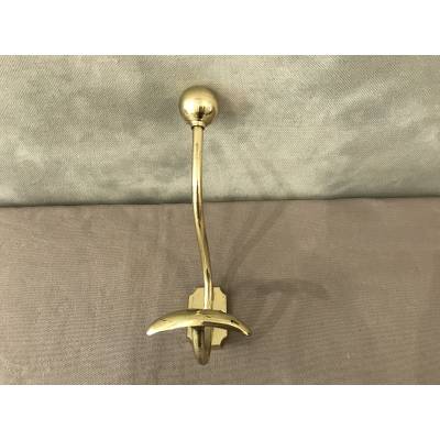 Brass coat hook from the 19th century Louis Philippe