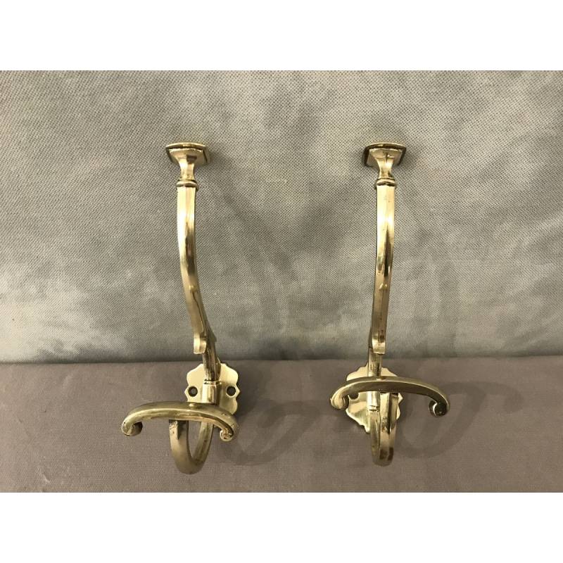 Pair of bronze coat racks from the 19th century