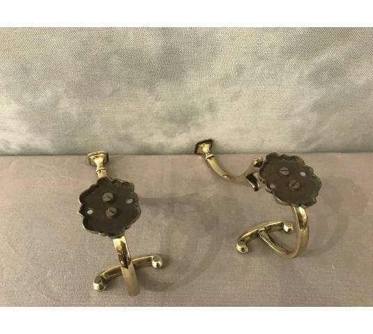 Pair of bronze coat racks from the 19th century