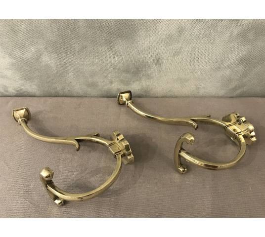 Pair of bronze coat racks from the 19th century