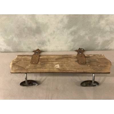 Coat rack, coat hooks on iron wood from the 19th century