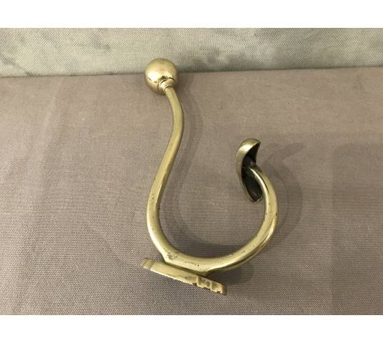 Coat rack, brass coat hook from the 19th century