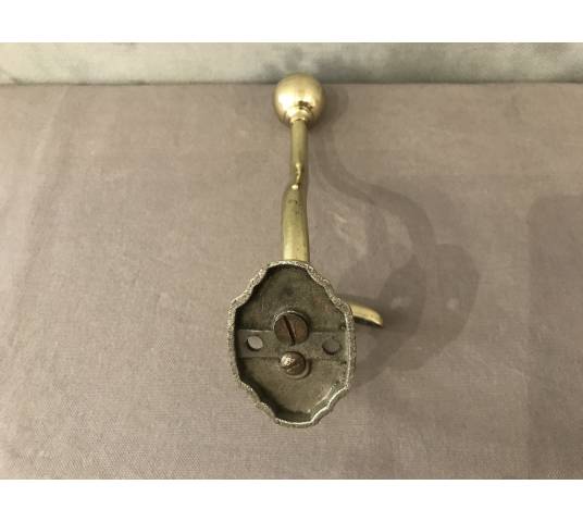 Coat rack, brass coat hook from the 19th century