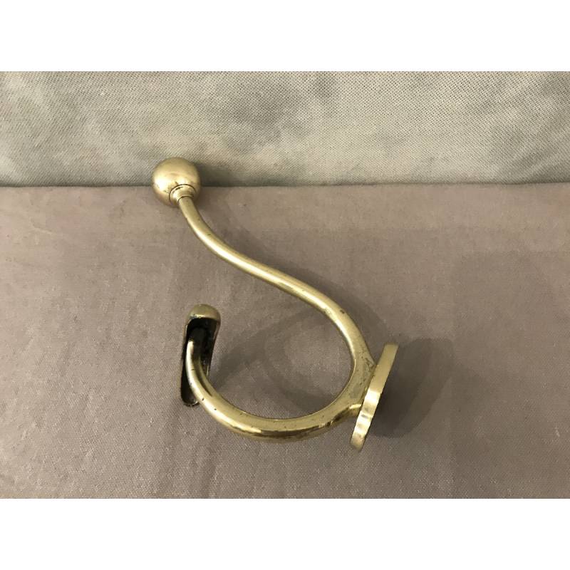 Coat rack, brass coat hook from the 19th century