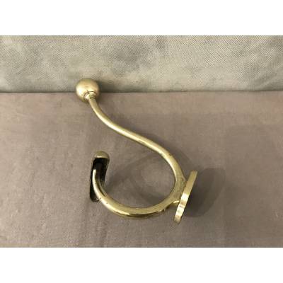 Coat rack, brass coat hook from the 19th century
