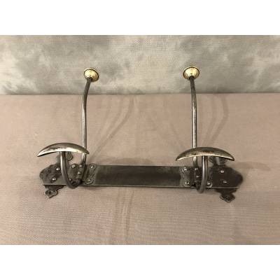 Coat hooks, iron coat racks from the 19th century