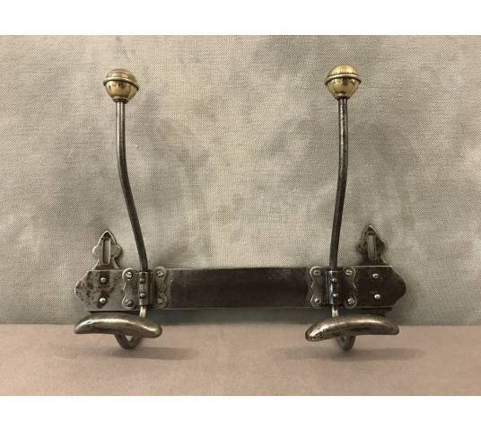Coat hooks, iron coat racks from the 19th century