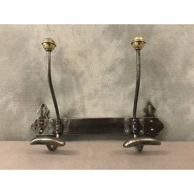 Coat hooks, iron coat racks from the 19th century