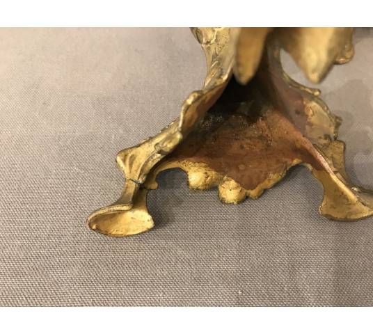 Pair of candle holders in 19th century regulation