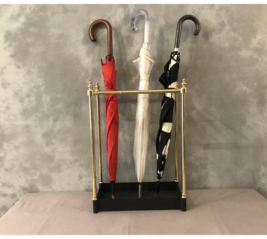 Pair of brass umbrella stands from the late 19th century