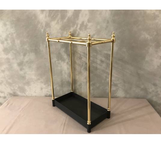 Pair of brass umbrella stands from the late 19th century