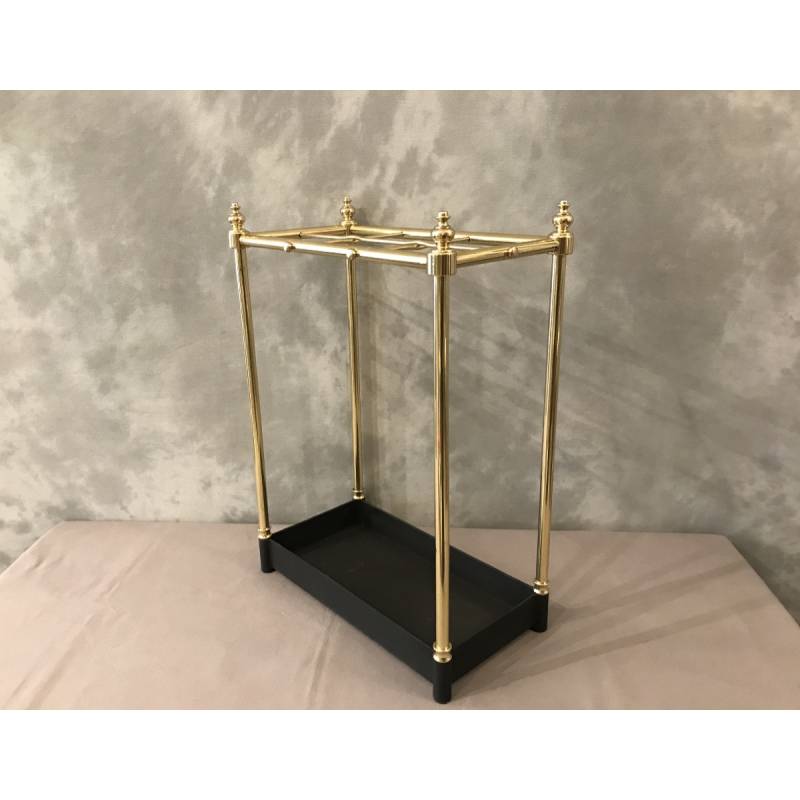 Pair of brass umbrella stands from the late 19th century