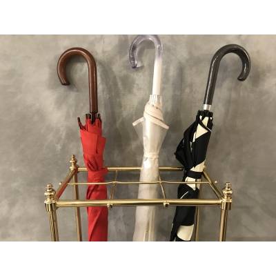 Pair of brass umbrella stands from the late 19th century