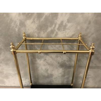 Pair of brass umbrella stands from the late 19th century