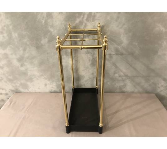 Pair of brass umbrella stands from the late 19th century