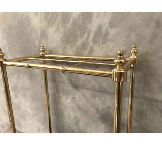 Pair of brass umbrella stands from the late 19th century