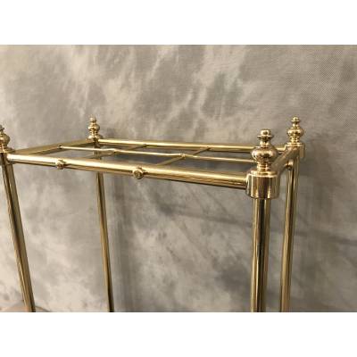 Pair of brass umbrella stands from the late 19th century