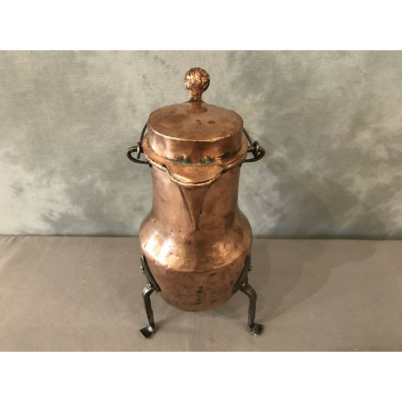 Large copper coquemar from the 18th century