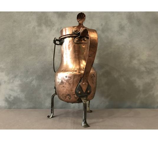 Large copper coquemar from the 18th century