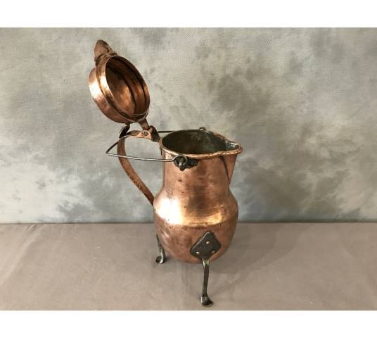 Large copper coquemar from the 18th century